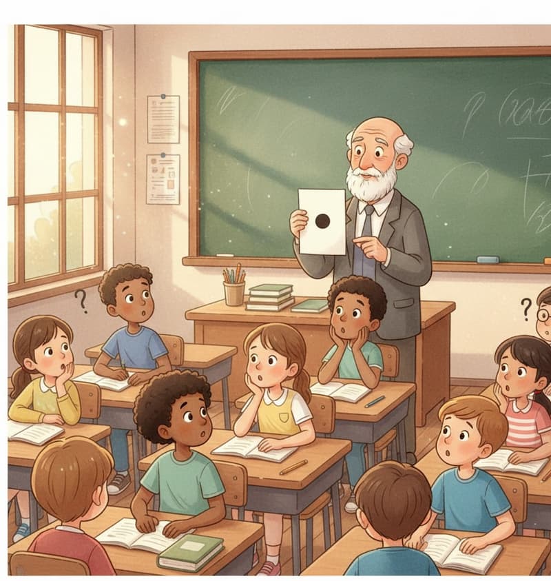 Children listening to teacher in classroom